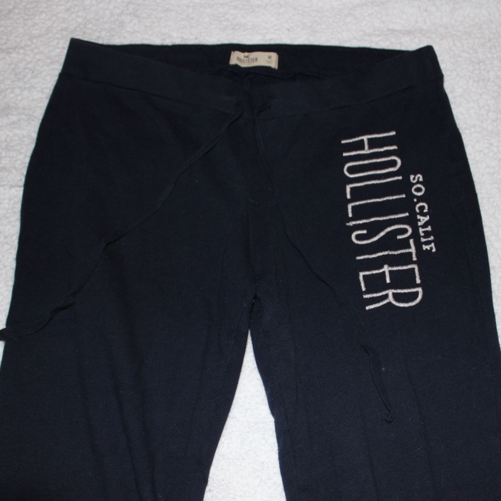 HOLLISTER Navy Straight-leg Sweatpants